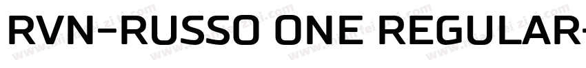 RVN-Russo One Regular字体转换